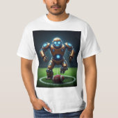 Robot play football grafisch Tshirt (Voorkant)