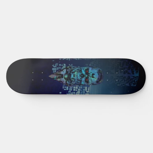 Robot Post Apocalypse End of the World Persoonlijk Skateboard (Horizontaal)