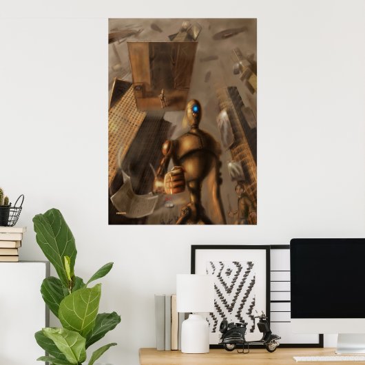 robot poster (Thuiskantoor)