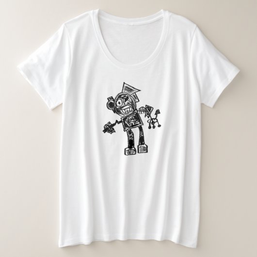 Robot Press & Gripper T-shirt (Design voorkant)