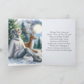 Robot Prettig Vakantie Tech Meisje  Kaart (Binnen)