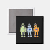 Robot programmeren 01 10 11 magneet (Voorkant / Achterkant)