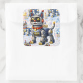 Robot puppy zesdelige kinderkamer sticker sheet (Tas)