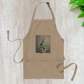 Robot Pushing Power Button Sci-Fi Apron Standaard Schort