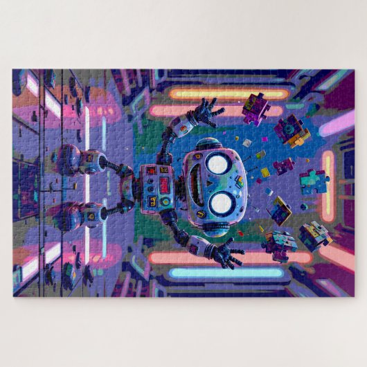 Robot Puzzle Legpuzzel (Horizontaal)