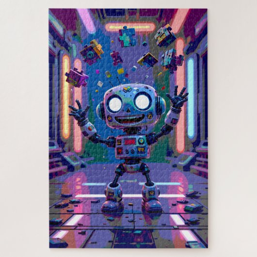 Robot Puzzle Legpuzzel (Verticaal)
