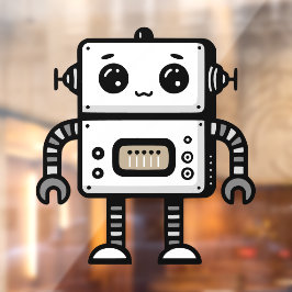 Robot Raamsticker
