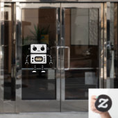 Robot Raamsticker (Kantoordeur)