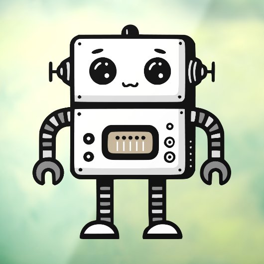 Robot Raamsticker (Vel 3)