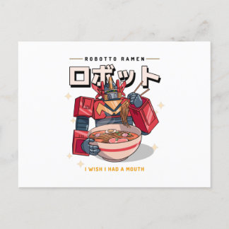 Robot Ramen - Ik wou dat ik een mond had... Briefkaart