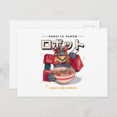 Robot Ramen - Ik wou dat ik een mond had... Briefkaart (Voorkant / Achterkant)