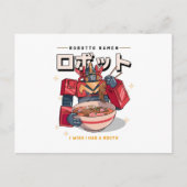 Robot Ramen - Ik wou dat ik een mond had... Briefkaart (Voorkant)