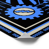 Robot Revolt Blue Poster (Hoek)