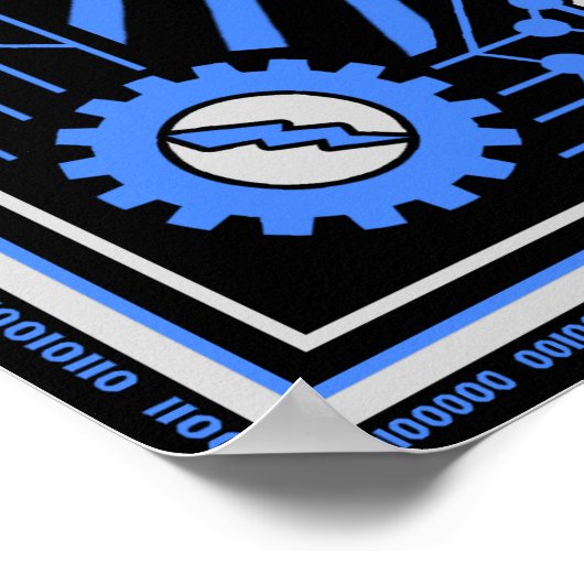 Robot Revolution Blue Poster (Hoek)