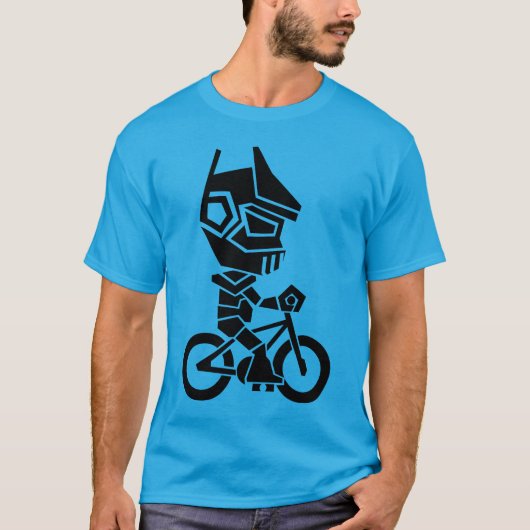 Robot Riding a Bike T-shirt (Voorkant)