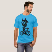 Robot Riding a Bike T-shirt (Voorkant volledig)