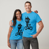 Robot Riding a Bike T-shirt (Unisex)