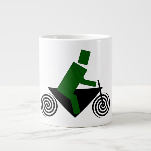 Robot, Rijden, Fiets Grote Koffiekop (Voorkant)