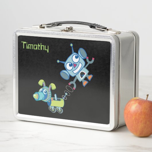 Robot & Robot Hond RVS Lunchbox (In situ)