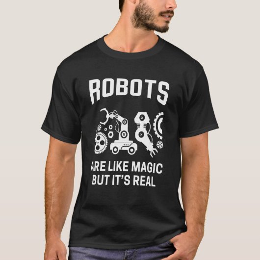 Robot Robotic Robotics Engineer Artifical Intellig T-shirt (Voorkant)