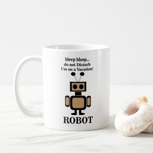 Robot Robotica Grappig Koffiemok (Met donut)