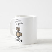 Robot Robotica Grappig Koffiemok (Voorkant links)