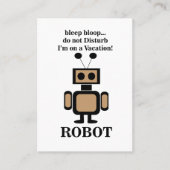 Robot Robotica Grappig Visitekaartje (Voorkant)