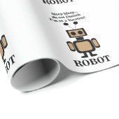 Robot Robotica Technologie Grappig Cadeaupapier (Rol Hoek)