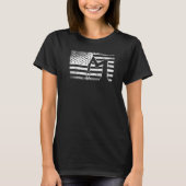 Robot Robotics Engineer American Flag  T-shirt (Voorkant)