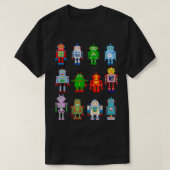 Robot Robotics Retro Team 12 Speelgoed Fun Eng AI  T-shirt (Design voorkant)