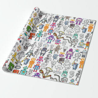 Robot Robotics World Wrapping Paper Cadeaupapier