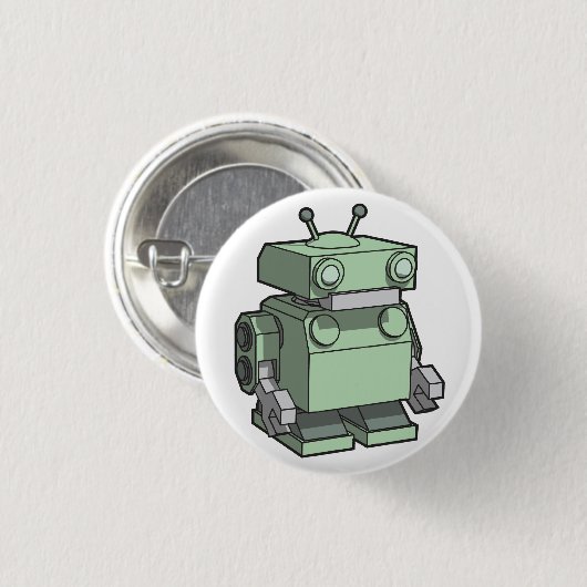 Robot Ronde Button 3,2 Cm (Voorkant /achterkant)