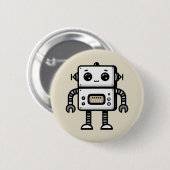 Robot Ronde Button 5,7 Cm (Voorkant /achterkant)