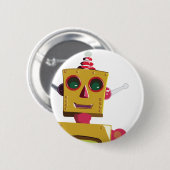 Robot Ronde Button 5,7 Cm (Voorkant /achterkant)
