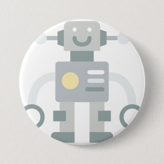 robot ronde button 7,6 cm (Voorkant)