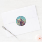Robot Ronde Sticker (Envelop)