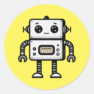 Robot Ronde Sticker