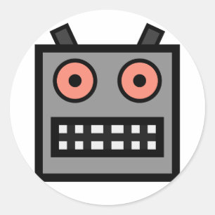 ROBOT RONDE STICKER