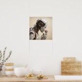 Robot & Roos Solarpunk Poster (Keuken)