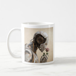 Robot & Rose Solarpunk Mok