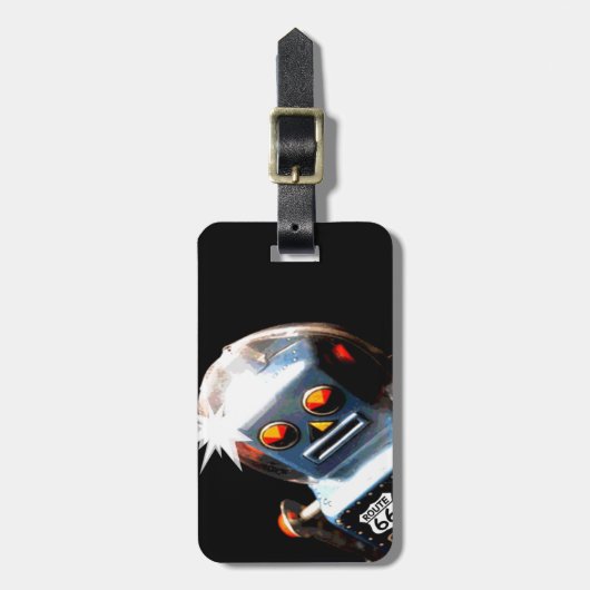 Robot Route 66 Bagagelabel (Voorkant verticaal)