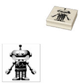 Robot Rubberstempel (Gestempeld)