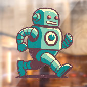 Robot Runner Raamsticker (Vel 2)