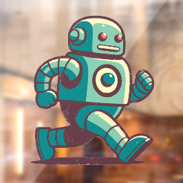 Robot Runner Raamsticker