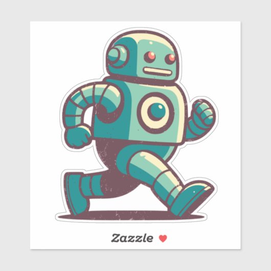 Robot Runner Sticker (Vel)