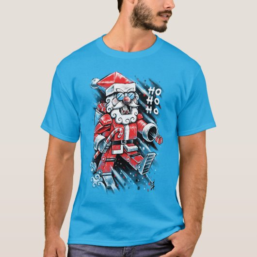 Robot Santa Claus T-shirt (Voorkant)