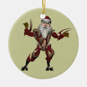 Robot Santa Keramisch Ornament (Voorkant)