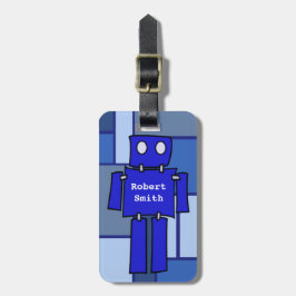 Robot School Label Bagagelabel