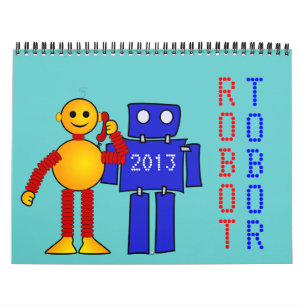 Robot sci-fi cartoon leuke science fiction kalender