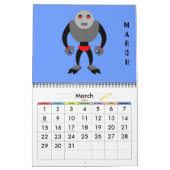 Robot sci-fi cartoon leuke science fiction kalender (Mar 2026)